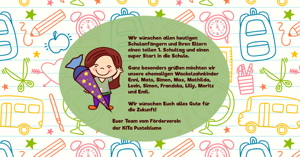 Alles Gute für den Start in die Schule